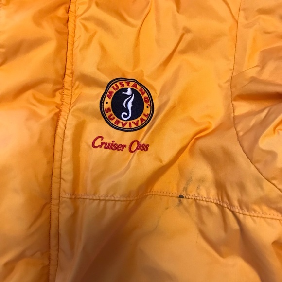 Mustang Survival Yellow Coat Jacket And Overalls Sz XL - Picture 7 of 16